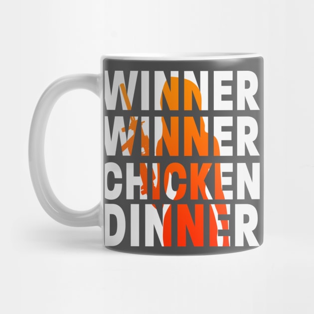 Winner Winner Chicken Dinner tshirt Woman Silhouette by NearlyNow